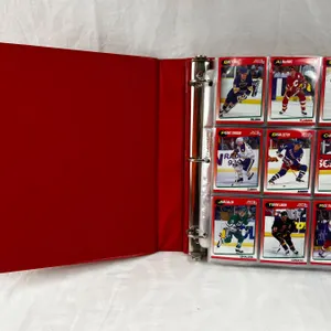 Assorted Hockey Card Binder