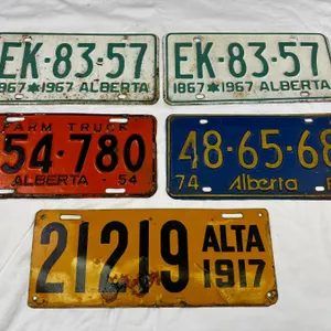 Vintage License Plates