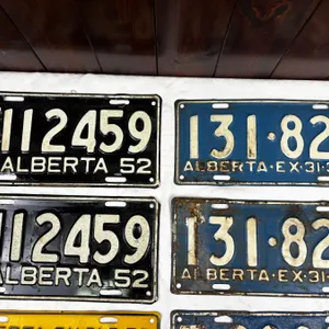 Vintage License Plate Pairs