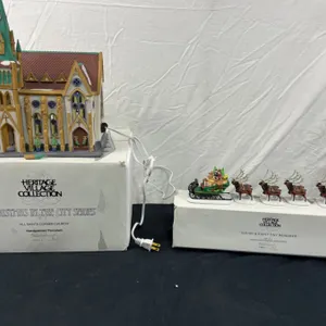 Heritage Village Collection "Christmas In The City Series" & "Sleigh & Eight Tiny Reindeer"