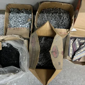 Boxes of Assorted Nails and fasteners