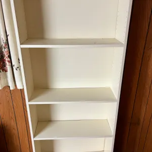 White bookshelf