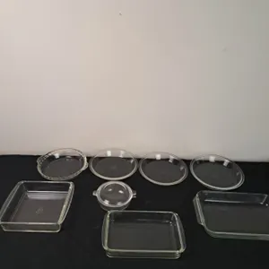 Pyrex and anchor glass dishes
