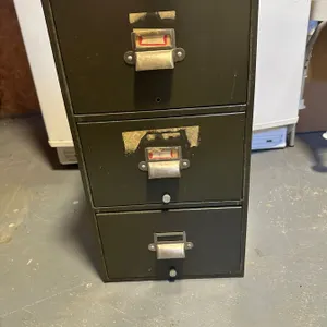 Metal Card Filing Cabinet