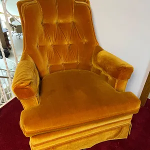 Vintage Yellow Armchair
