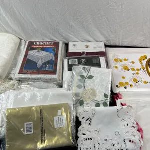 Assortment of Table Linens and Doilies