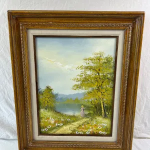 Wildflower Waterfront Painting