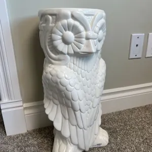 "Two's Company" Ceramic Owl Planter