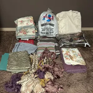 Assorted Fabric and Tassles
