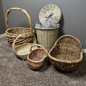 Wicker Baskets Lot