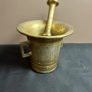 Vintage Brass Motar and Pestle