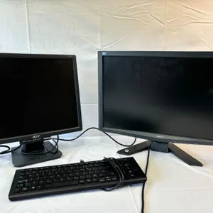 2 Acer Monitors & 1 Acer Keyboard