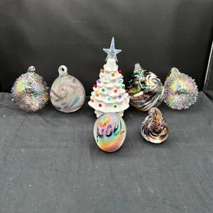 Glass Christmas Decor