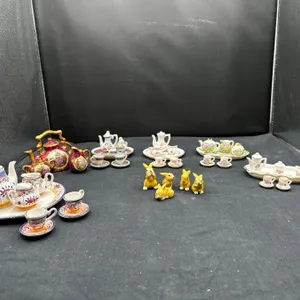 Miniature Tea Sets and Bunnies