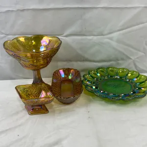 Coloured Iridescent Glass