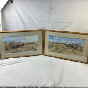 Framed signed art