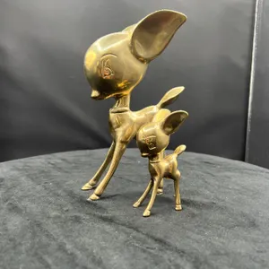 Brass Deer Figures