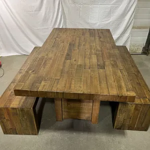 Farm House Dining Table and Benches