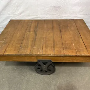 Train cart coffee table