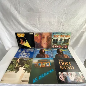 9 LP's featuring Elvis, Graham Nash, The Dirt Band, Tom Northcott