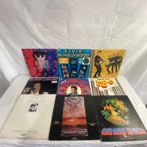 9 LP's featuring 1910 Fruit Gum Co, Elvis, Paul McCartney
