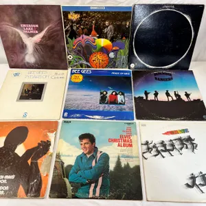 9 Lp's Featuring Elvis, Bee Gees, Chase, Eclipse