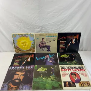 9 LP's featuring Gary Lewis, Buddy Knox, Johnny Lee