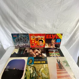 9 LP's featuring Elvis, Patsy Cline, Brian Hyland