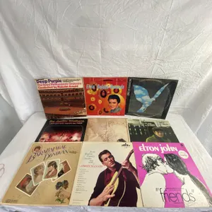 9 LP's featuring Elton John, Rascals, Elvis, Jefferson Airplane, Deep Purple