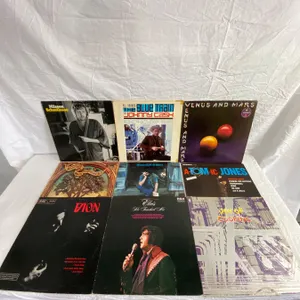 9 LP's featuring Johnny Cash, Wings, Elvis, Tom Jones, Ringo Starr