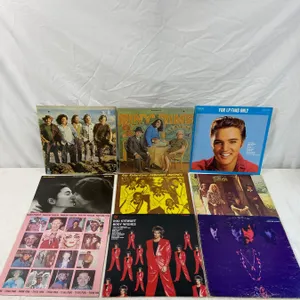 9 LP's featuring Johnny Rivers, Rod Stewart, John Lennon & Yoko Ono
