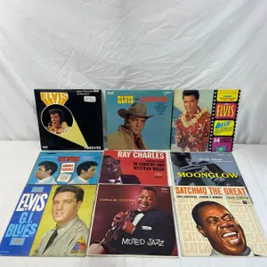9 LP's featuring Elvis, Jonah Jones, Ray Charles