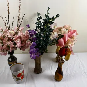 Assorted Flowers and Vases