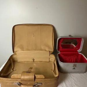 Vintage Luggage and Make Up Case