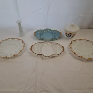 Milk Glass Servingware and Décor