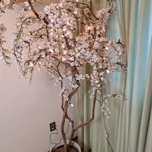 Faux Potted Lighted Tree