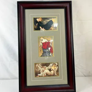 Framed Picture Trio in Wooden Frame