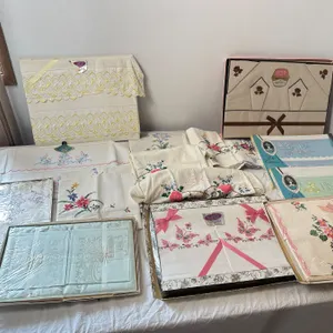 Embroidered Linen Lot