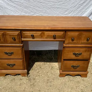7 Drawer Wood Desk