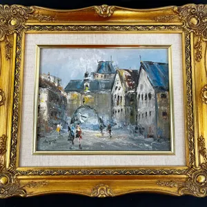 Framed Cityscape Painting