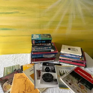 Collectibles, glass, antiques identifying books
