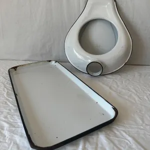 Vintage Bed Pan and Tray