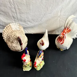 Assorted Bird Decor & Dishes