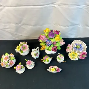 Assortment of China Flower Arrangements