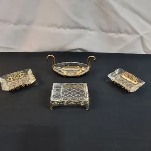 Ornate Glass Ashtrays