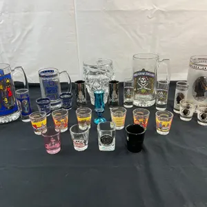 Assorted Casino/Vegas Glasses and Mugs Collection