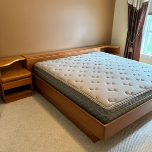 Mid Century "Mobican" King Bed Set