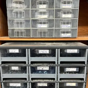 2 Drawer Organizers with Assorted Hardware