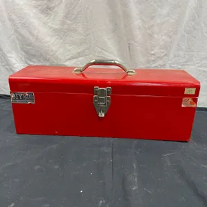 Metal Tool Box With Contents