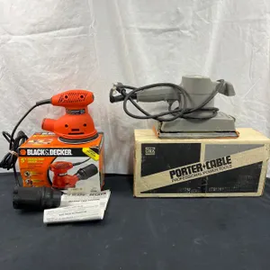Black & Decker 5" Random Orbit Sander & Porter Cable Heavy Duty Sander